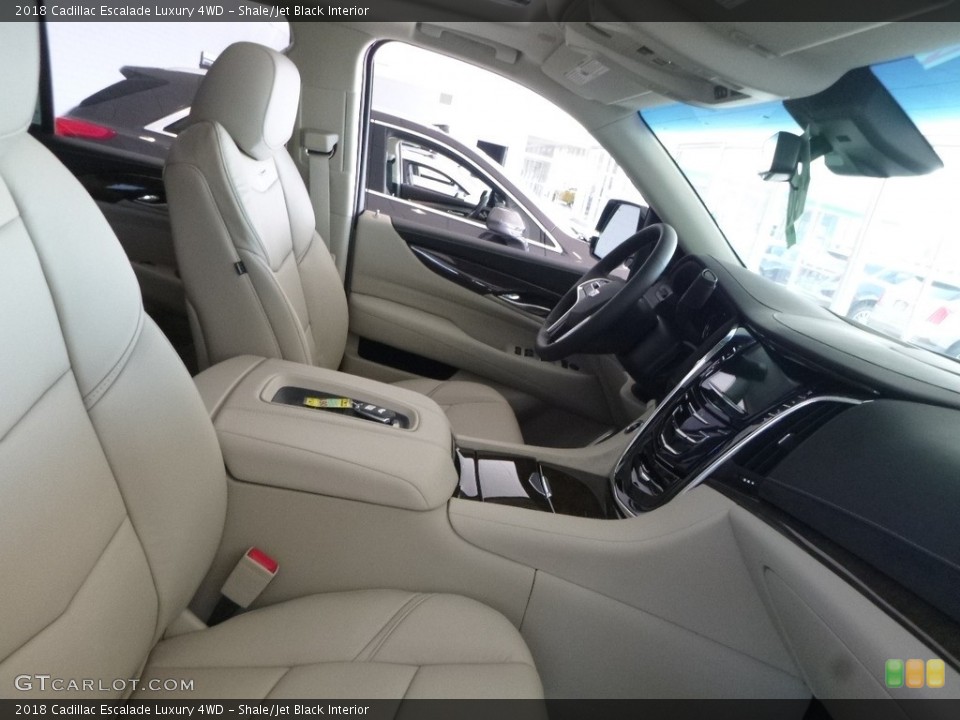Shale/Jet Black Interior Front Seat for the 2018 Cadillac Escalade Luxury 4WD #122981175
