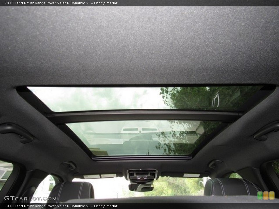 Ebony Interior Sunroof for the 2018 Land Rover Range Rover Velar R Dynamic SE #122985690