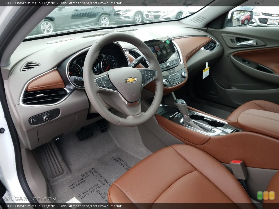 Dark Atmosphere/Loft Brown Interior Photo for the 2018 Chevrolet Malibu Hybrid #122990556