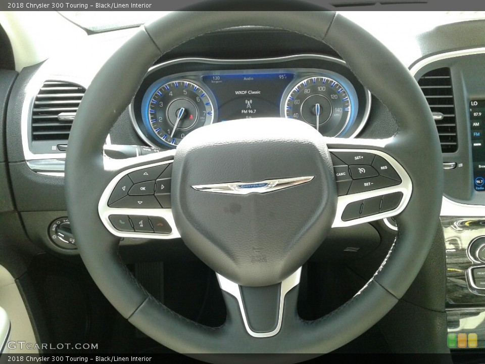 Black/Linen Interior Steering Wheel for the 2018 Chrysler 300 Touring #122993277