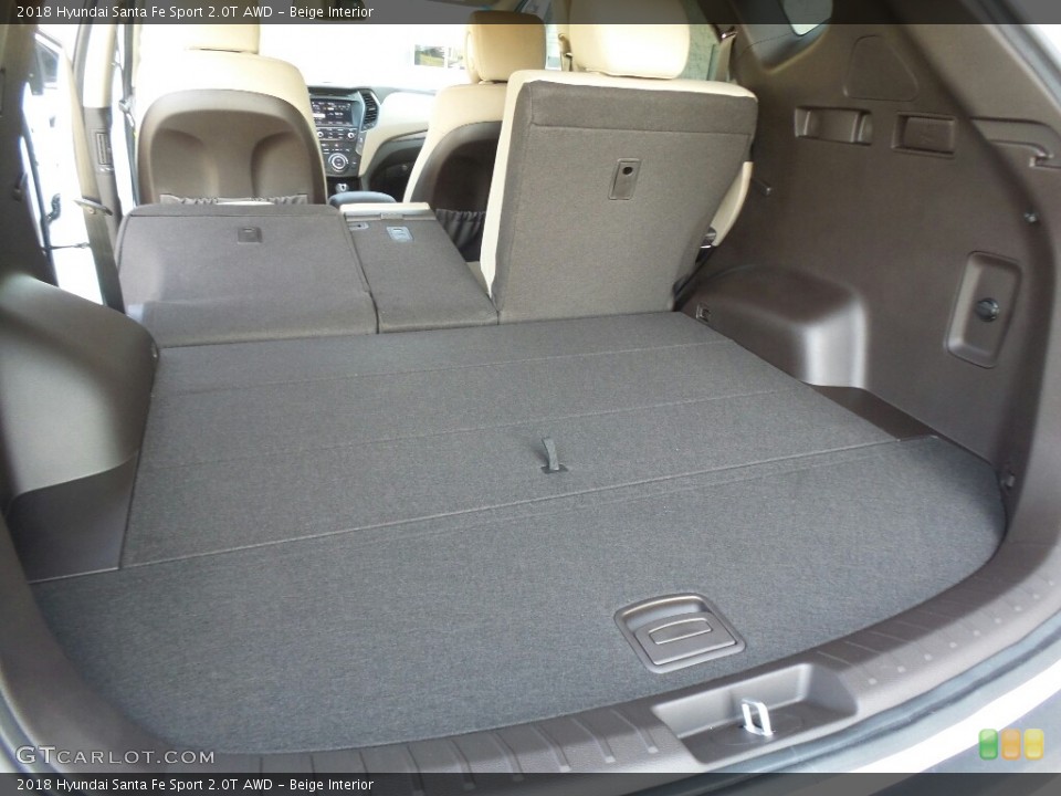 Beige Interior Trunk for the 2018 Hyundai Santa Fe Sport 2.0T AWD #122998029