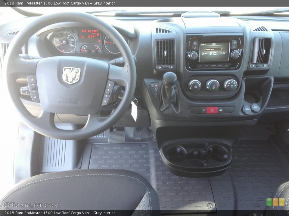 Gray Interior Dashboard for the 2018 Ram ProMaster 1500 Low Roof Cargo Van #123016059