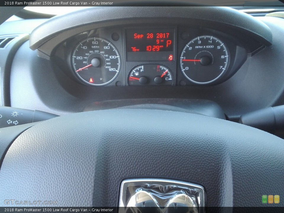 Gray Interior Gauges for the 2018 Ram ProMaster 1500 Low Roof Cargo Van #123016131