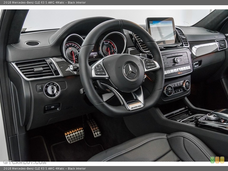 Black Interior Dashboard for the 2018 Mercedes-Benz GLE 63 S AMG 4Matic #123026928