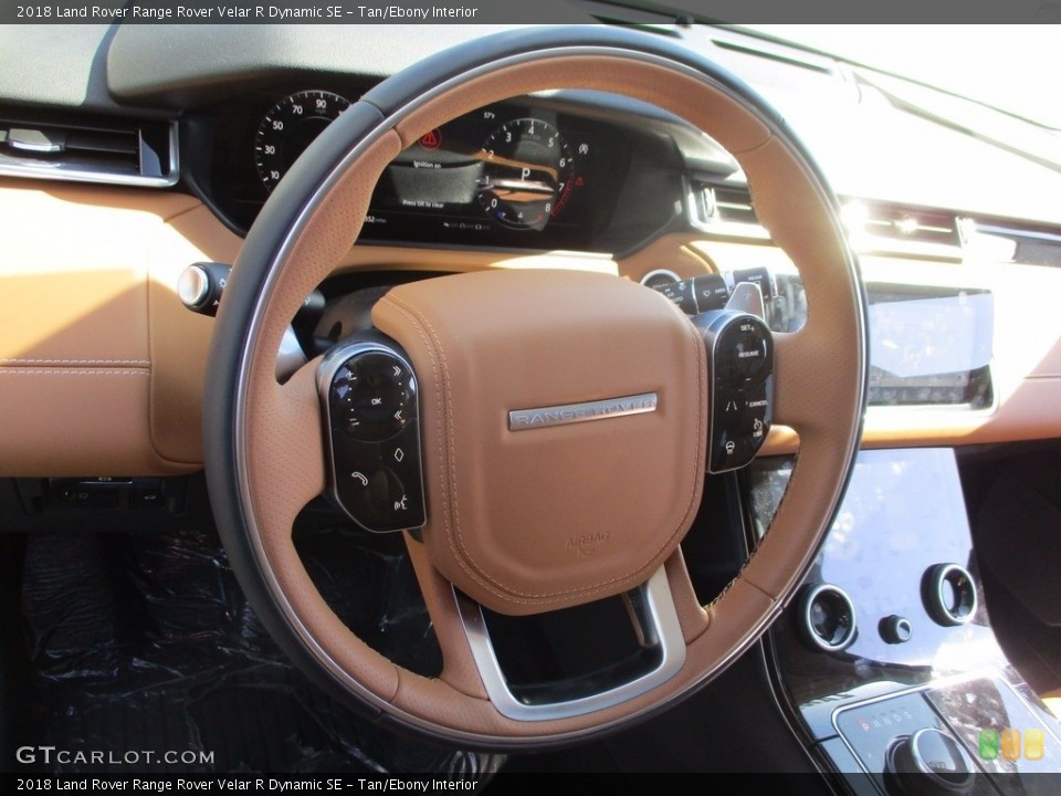 Tan/Ebony Interior Steering Wheel for the 2018 Land Rover Range Rover Velar R Dynamic SE #123029814