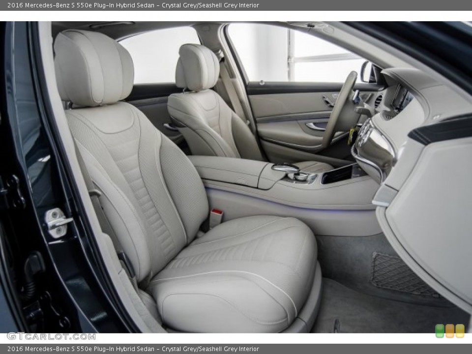 Crystal Grey/Seashell Grey Interior Photo for the 2016 Mercedes-Benz S 550e Plug-In Hybrid Sedan #123037758