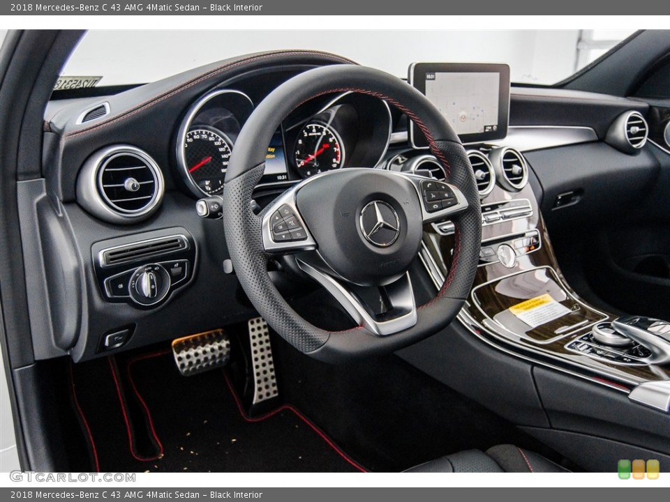 Black Interior Dashboard for the 2018 Mercedes-Benz C 43 AMG 4Matic Sedan #123041292