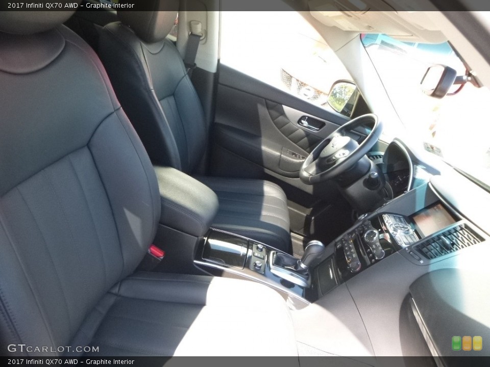 Graphite Interior Front Seat for the 2017 Infiniti QX70 AWD #123050466