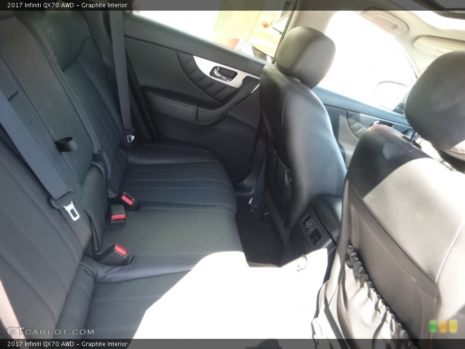 Graphite Interior Rear Seat for the 2017 Infiniti QX70 AWD #123050508