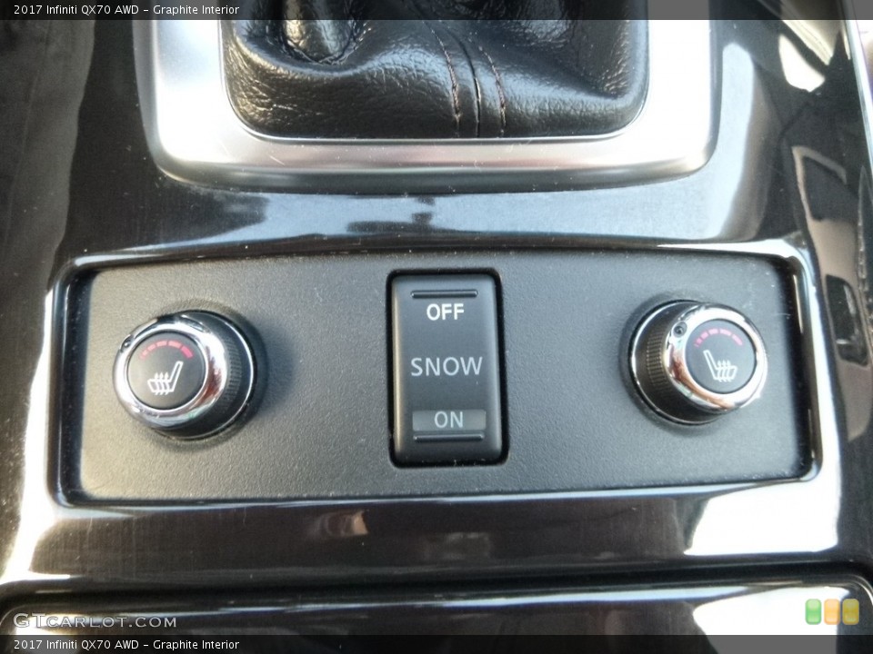 Graphite Interior Controls for the 2017 Infiniti QX70 AWD #123050598