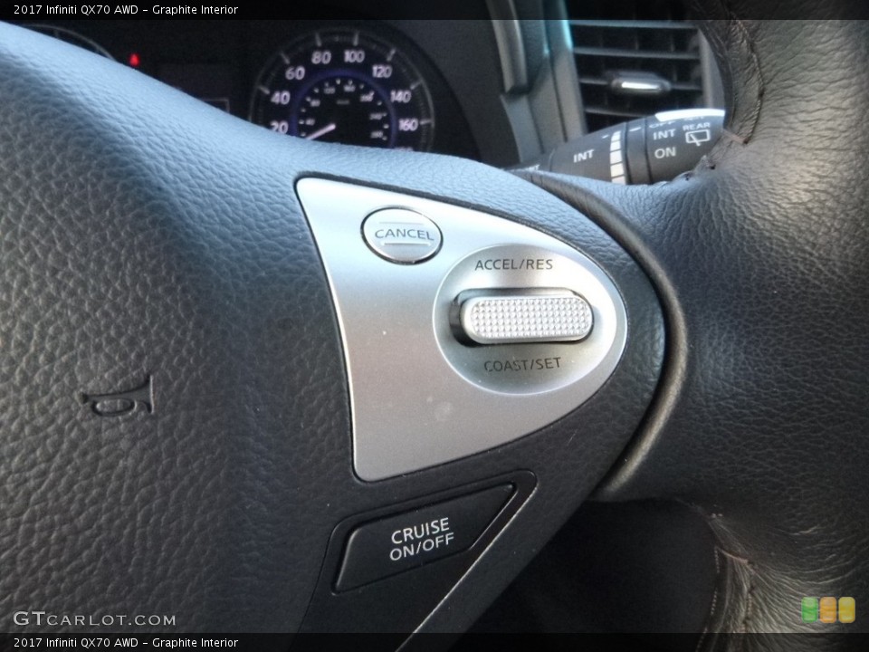 Graphite Interior Controls for the 2017 Infiniti QX70 AWD #123050643