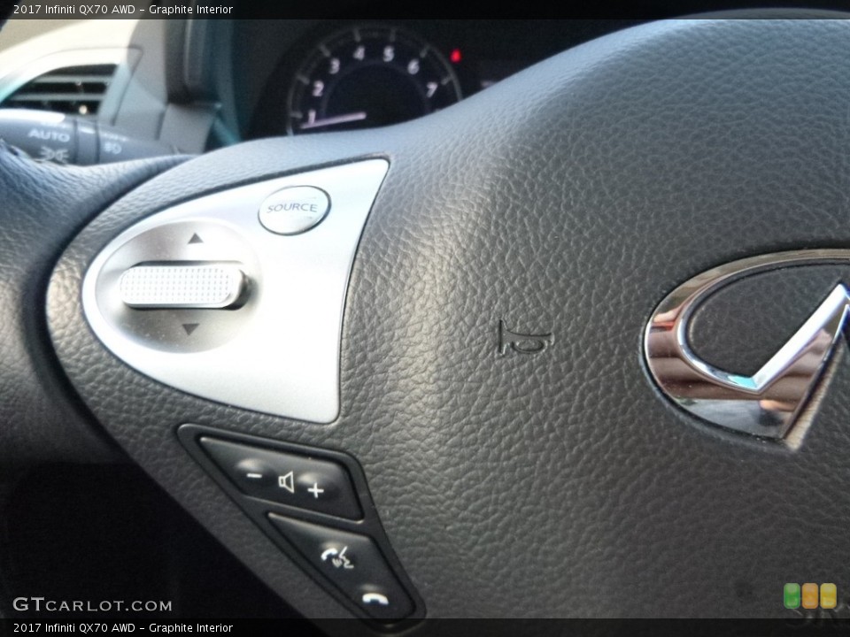 Graphite Interior Controls for the 2017 Infiniti QX70 AWD #123050655