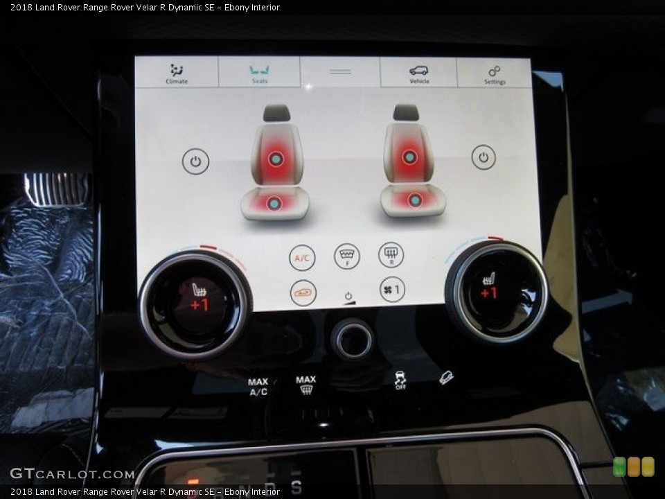 Ebony Interior Controls for the 2018 Land Rover Range Rover Velar R Dynamic SE #123052420