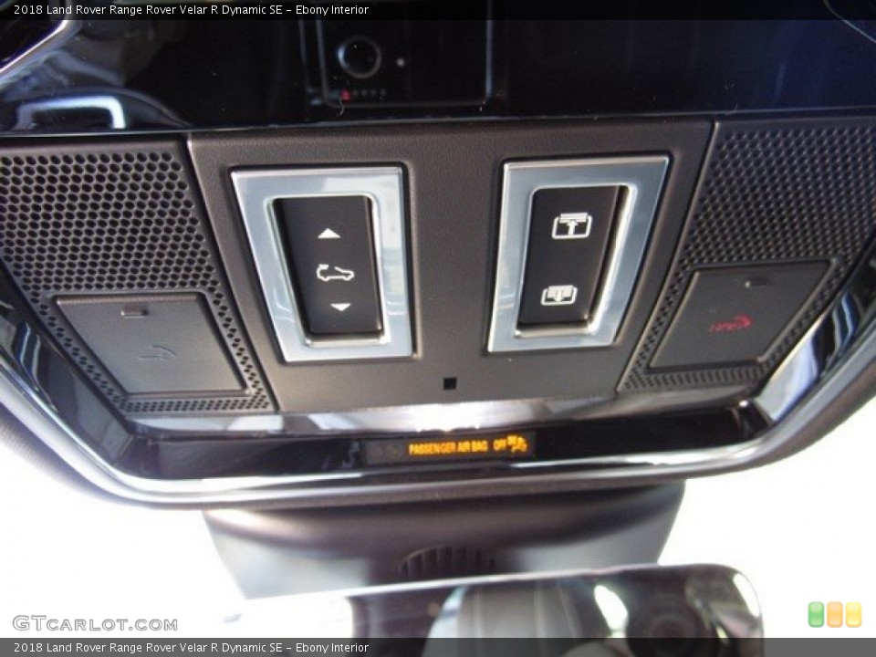 Ebony Interior Controls for the 2018 Land Rover Range Rover Velar R Dynamic SE #123052437