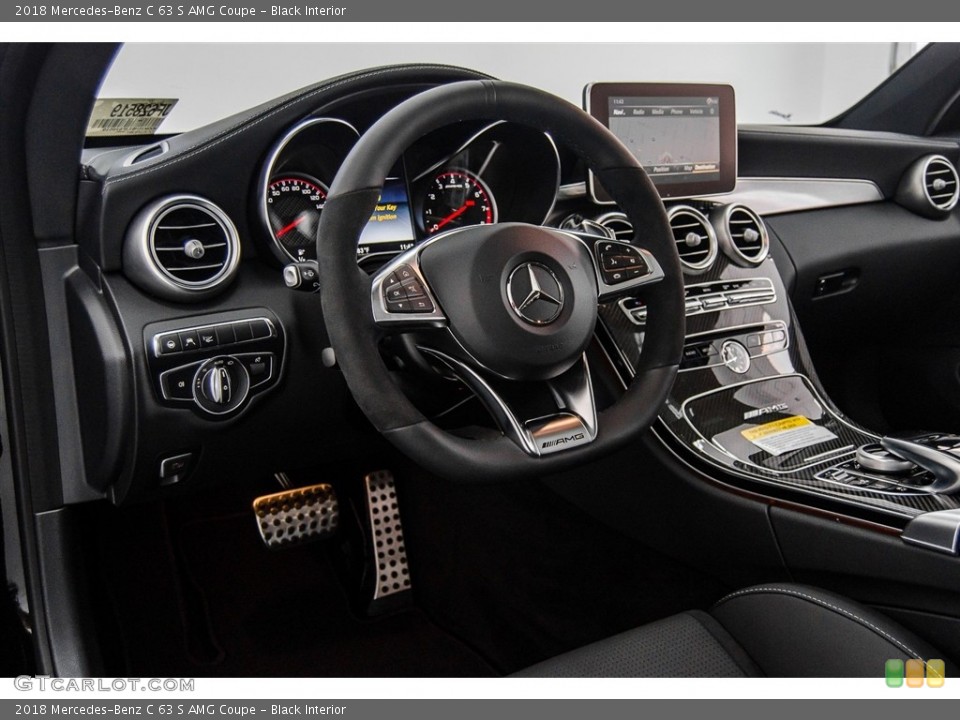 Black Interior Dashboard for the 2018 Mercedes-Benz C 63 S AMG Coupe #123055504