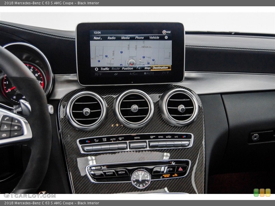 Black Interior Navigation for the 2018 Mercedes-Benz C 63 S AMG Coupe #123055726
