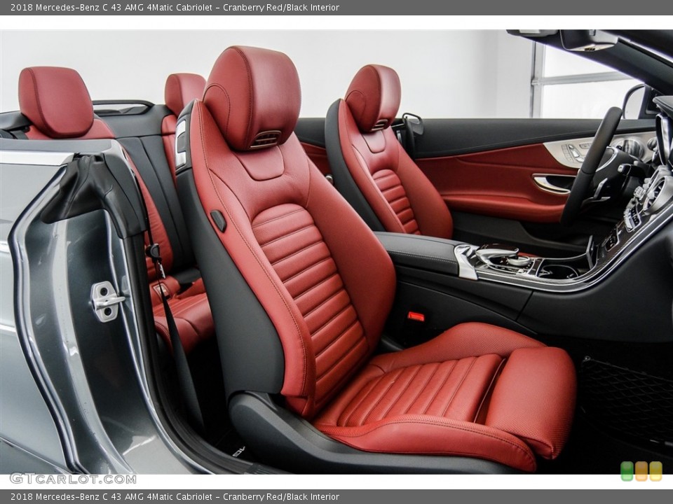 Cranberry Red/Black Interior Photo for the 2018 Mercedes-Benz C 43 AMG 4Matic Cabriolet #123055900