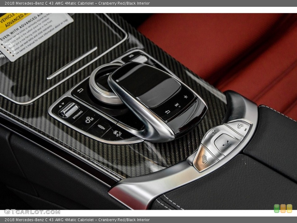 Cranberry Red/Black Interior Transmission for the 2018 Mercedes-Benz C 43 AMG 4Matic Cabriolet #123056020