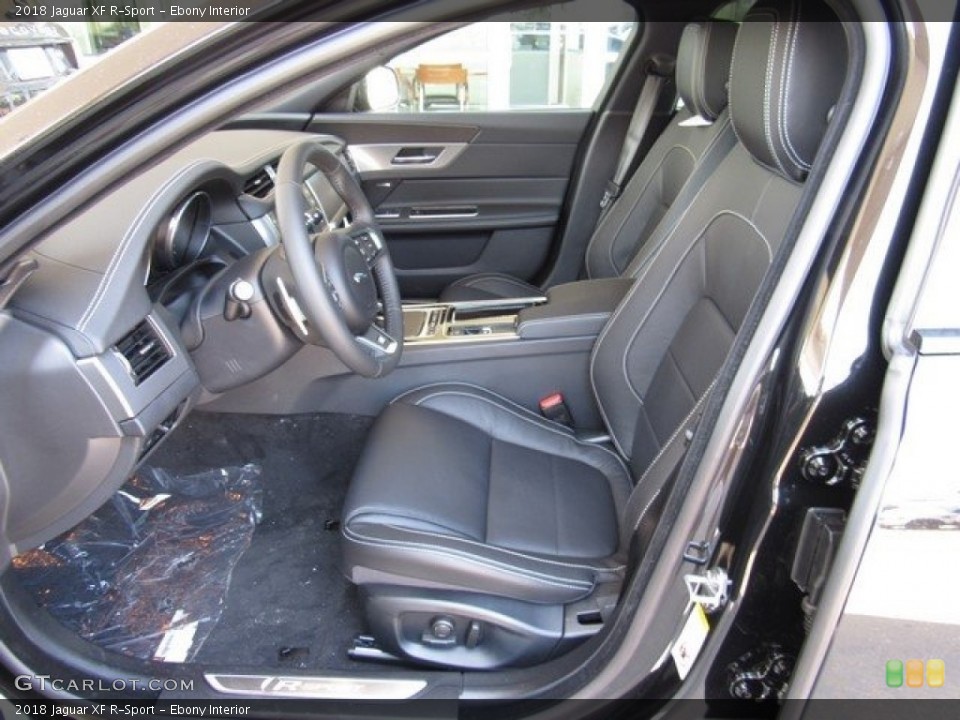 Ebony Interior Photo for the 2018 Jaguar XF R-Sport #123059926