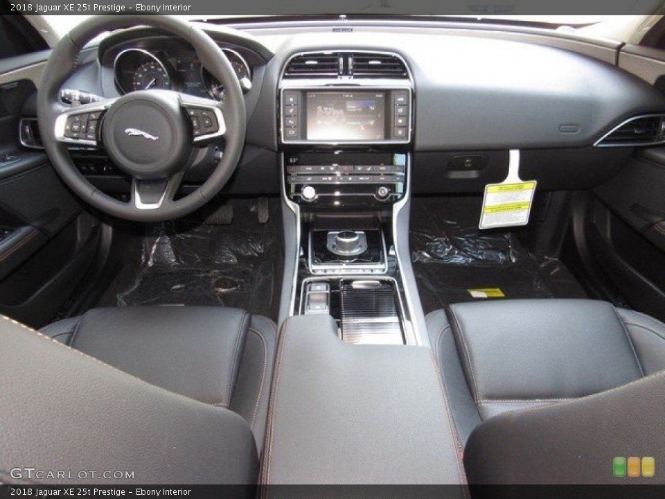 Ebony Interior Dashboard for the 2018 Jaguar XE 25t Prestige #123060232