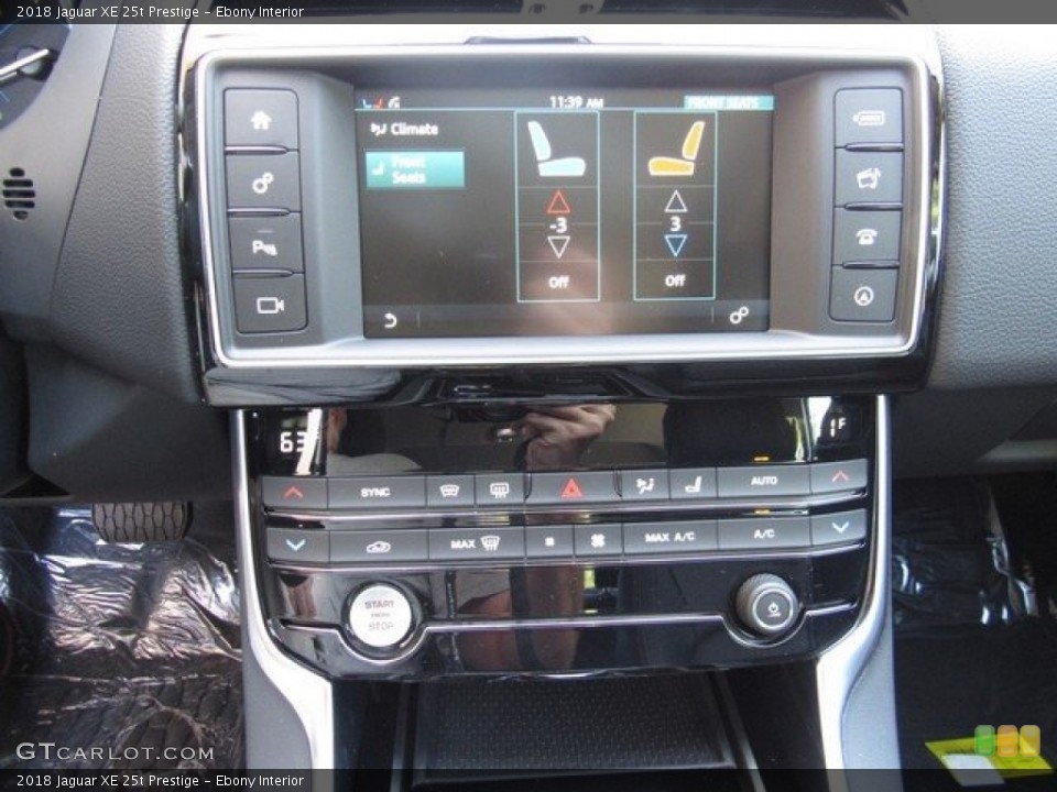 Ebony Interior Controls for the 2018 Jaguar XE 25t Prestige #123060493