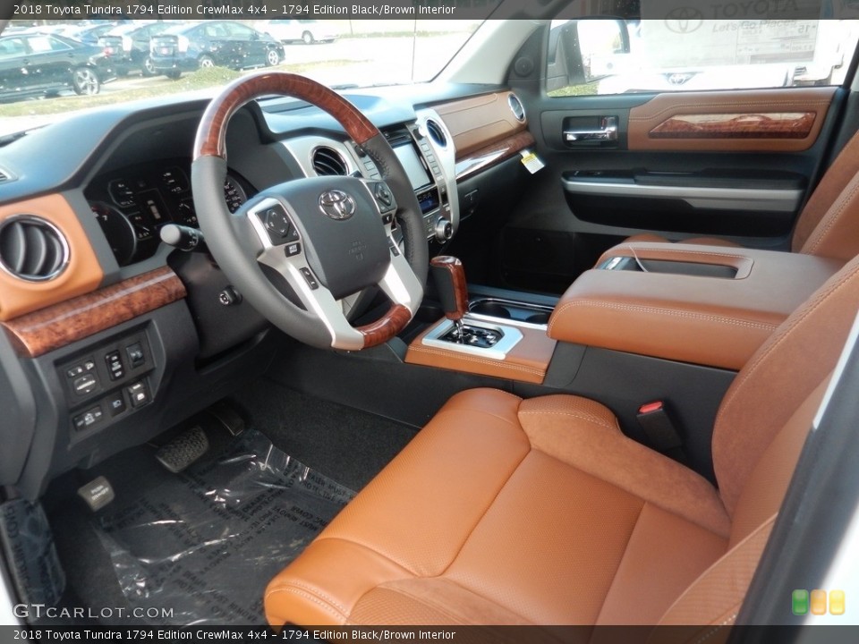 1794 Edition Black/Brown Interior Photo for the 2018 Toyota Tundra 1794 Edition CrewMax 4x4 #123066355