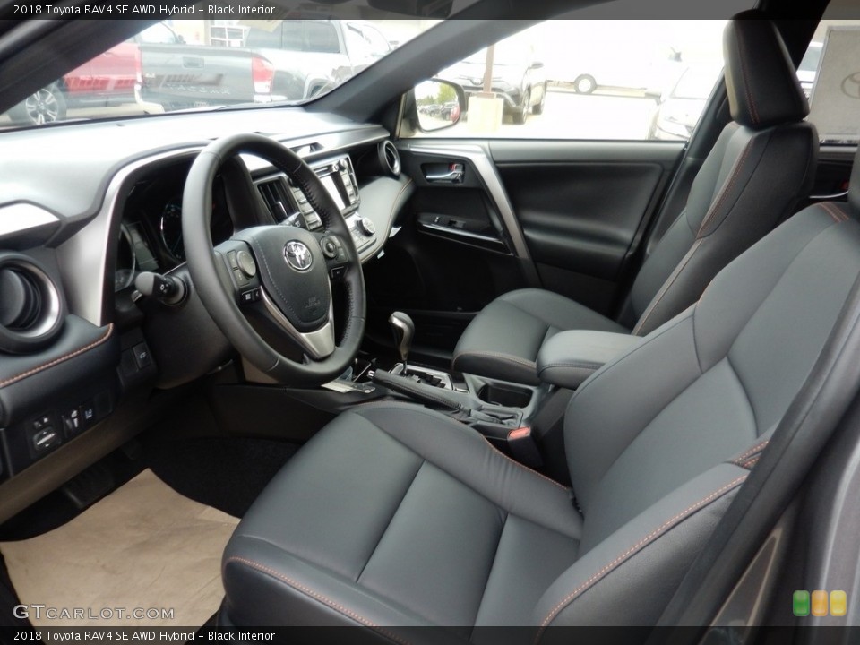 Black Interior Photo for the 2018 Toyota RAV4 SE AWD Hybrid #123066499