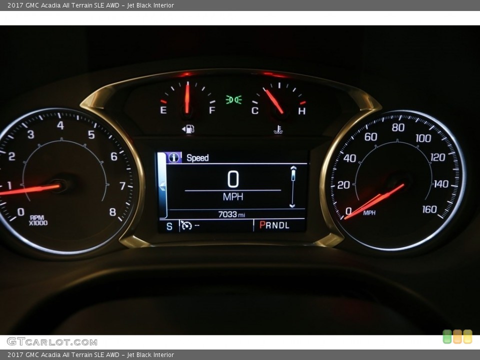 Jet Black Interior Gauges for the 2017 GMC Acadia All Terrain SLE AWD #123077488