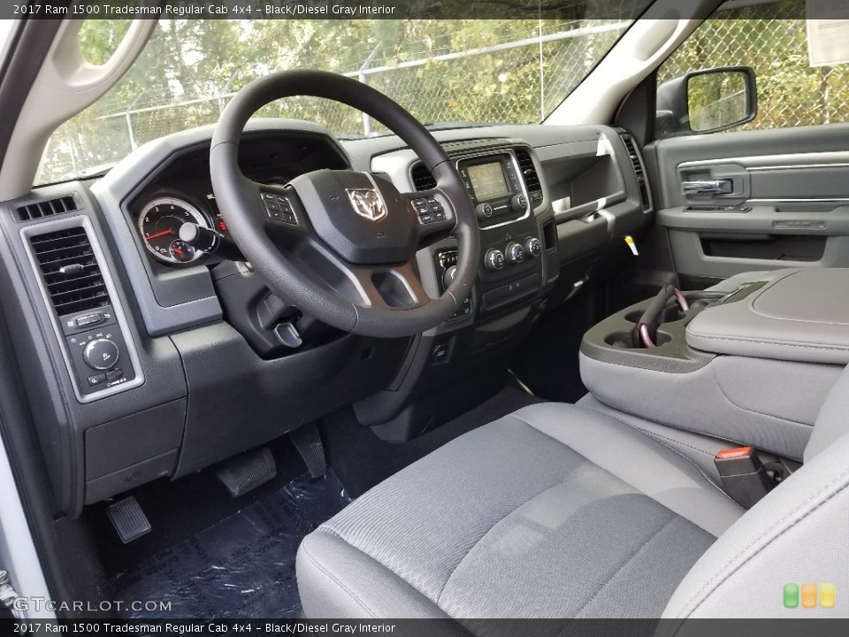 Black/Diesel Gray Interior Photo for the 2017 Ram 1500 Tradesman Regular Cab 4x4 #123094345