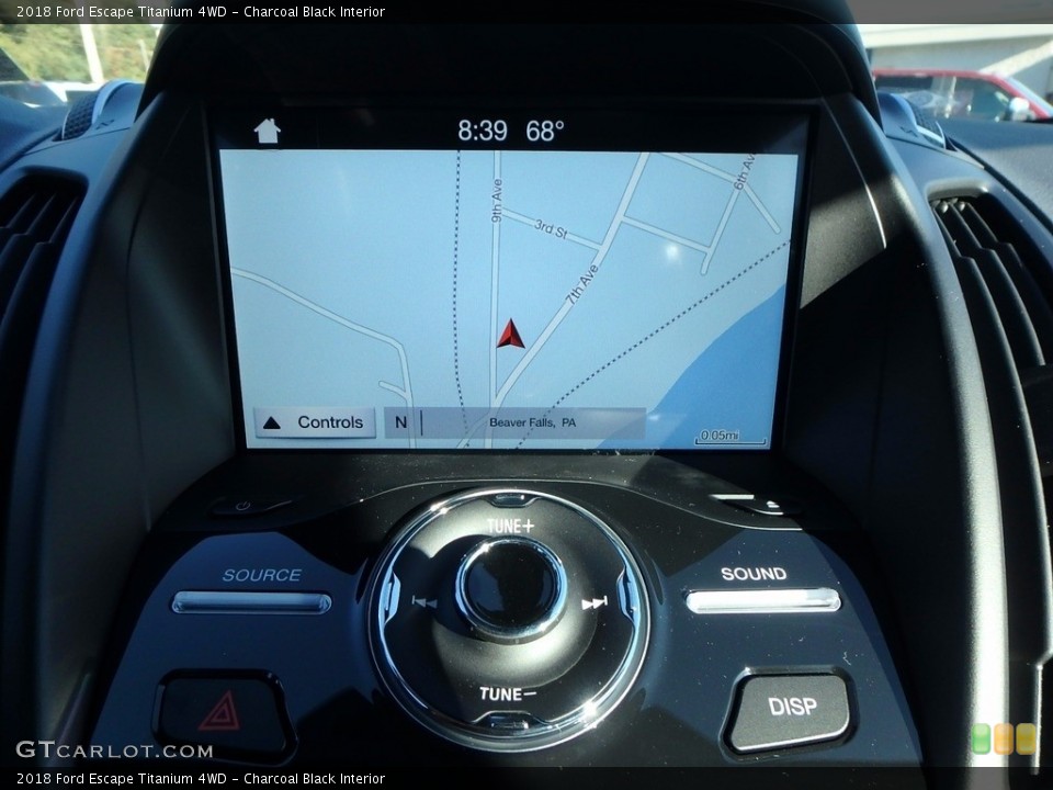 Charcoal Black Interior Navigation for the 2018 Ford Escape Titanium 4WD #123100723