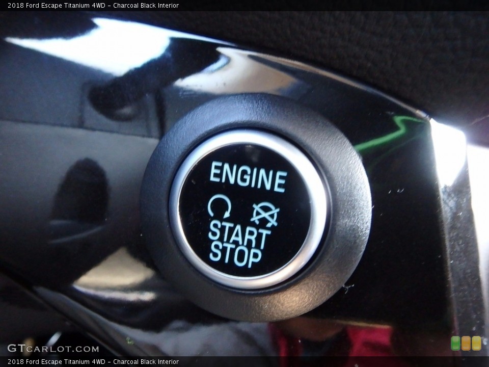 Charcoal Black Interior Controls for the 2018 Ford Escape Titanium 4WD #123100744