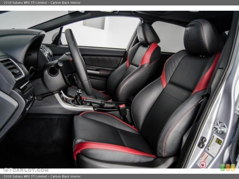 Carbon Black Interior Photo for the 2016 Subaru WRX STI Limited #123132437