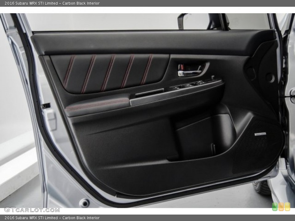 Carbon Black Interior Door Panel for the 2016 Subaru WRX STI Limited #123132563