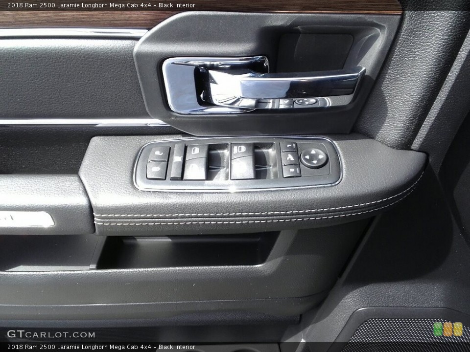 Black Interior Controls for the 2018 Ram 2500 Laramie Longhorn Mega Cab 4x4 #123142277