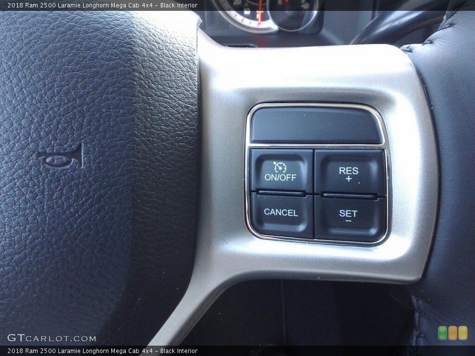 Black Interior Controls for the 2018 Ram 2500 Laramie Longhorn Mega Cab 4x4 #123142415