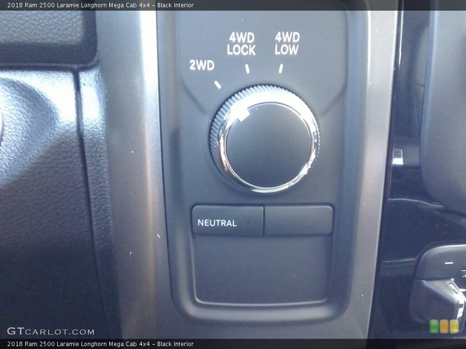 Black Interior Controls for the 2018 Ram 2500 Laramie Longhorn Mega Cab 4x4 #123142691