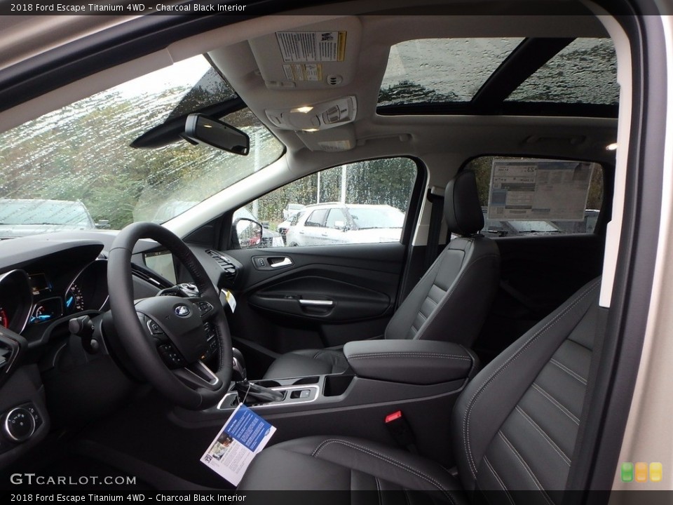 Charcoal Black Interior Front Seat for the 2018 Ford Escape Titanium 4WD #123164751
