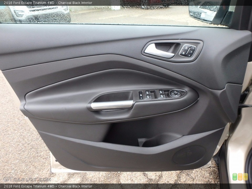 Charcoal Black Interior Door Panel for the 2018 Ford Escape Titanium 4WD #123164844