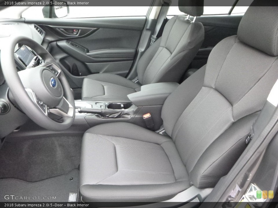 Black Interior Front Seat for the 2018 Subaru Impreza 2.0i 5-Door #123165291