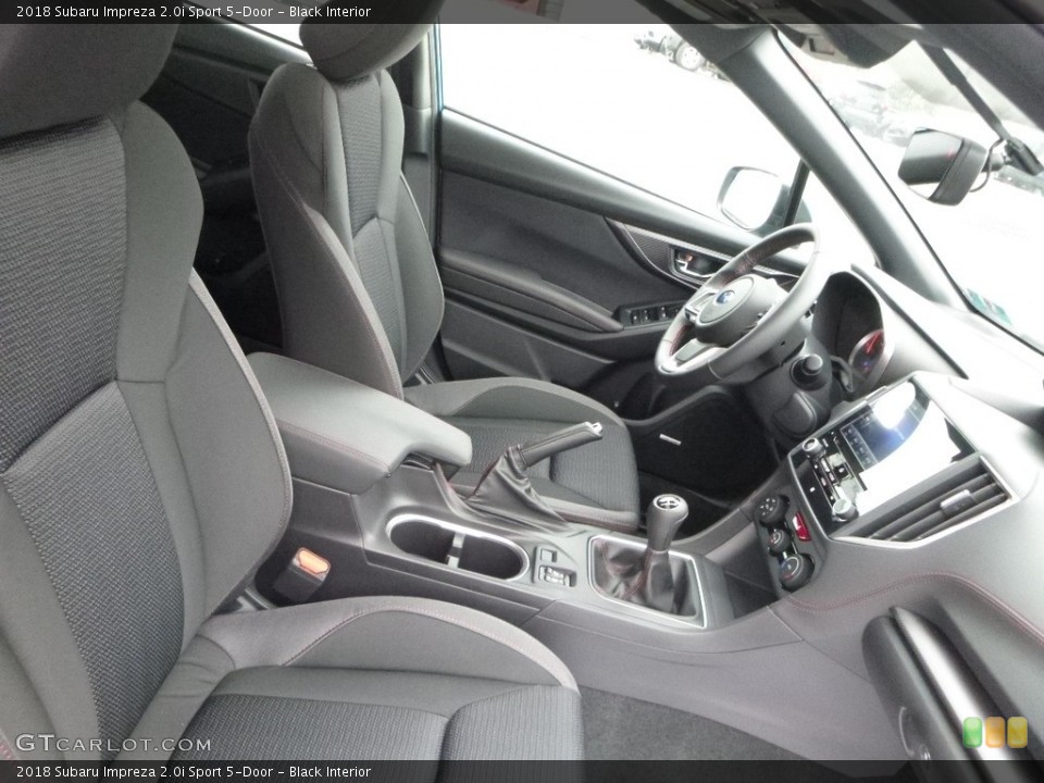 Black Interior Front Seat for the 2018 Subaru Impreza 2.0i Sport 5-Door #123165795