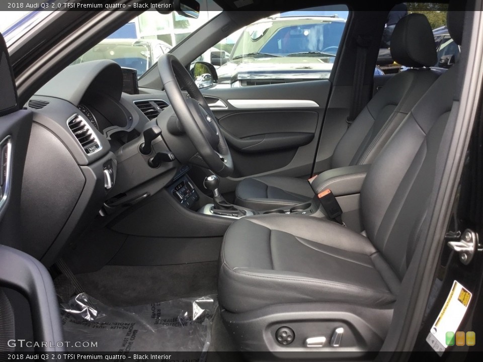 Black Interior Front Seat for the 2018 Audi Q3 2.0 TFSI Premium quattro #123166341