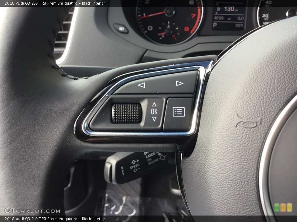 Black Interior Controls for the 2018 Audi Q3 2.0 TFSI Premium quattro #123166497