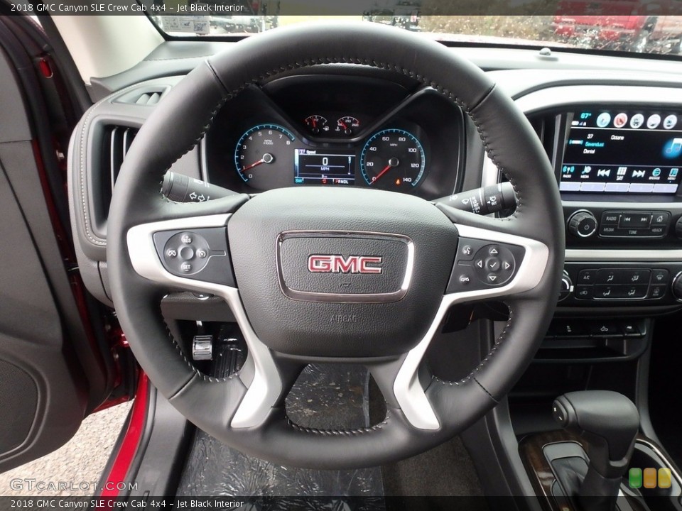Jet Black Interior Steering Wheel for the 2018 GMC Canyon SLE Crew Cab 4x4 #123171711