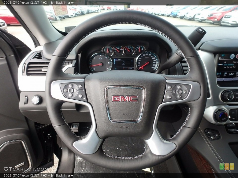 Jet Black Interior Steering Wheel for the 2018 GMC Yukon XL SLT 4WD #123172029