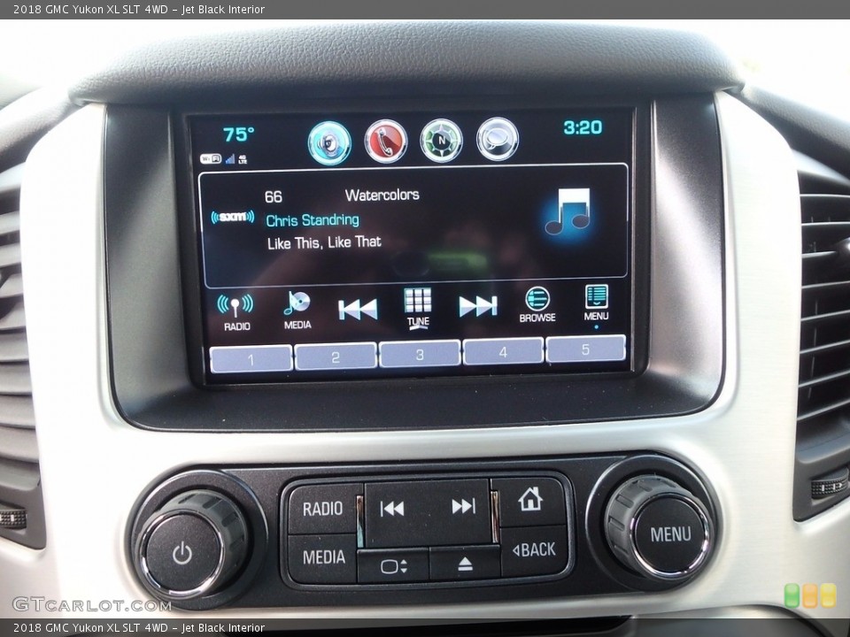 Jet Black Interior Controls for the 2018 GMC Yukon XL SLT 4WD #123172098
