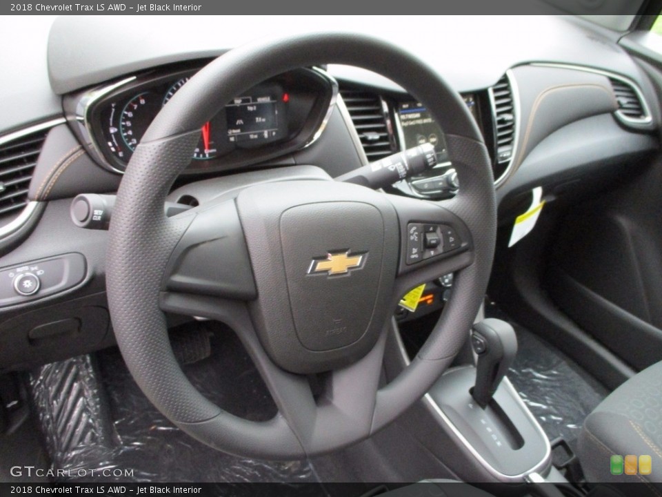 Jet Black Interior Steering Wheel for the 2018 Chevrolet Trax LS AWD #123173346