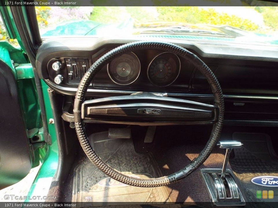 Black Interior Steering Wheel for the 1971 Ford Maverick Coupe #123183092