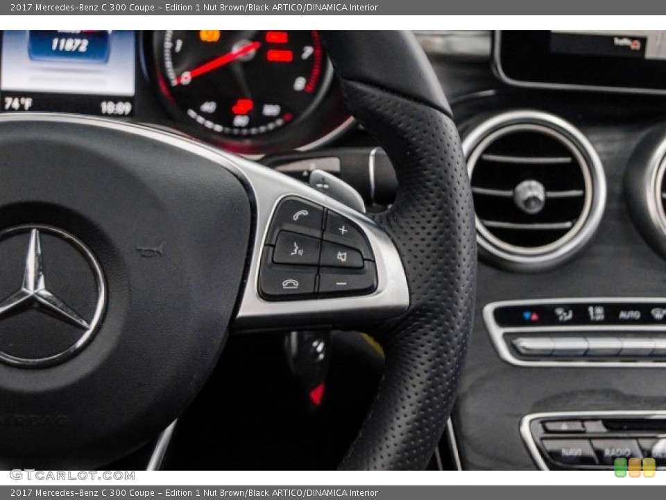 Edition 1 Nut Brown/Black ARTICO/DINAMICA Interior Controls for the 2017 Mercedes-Benz C 300 Coupe #123183854