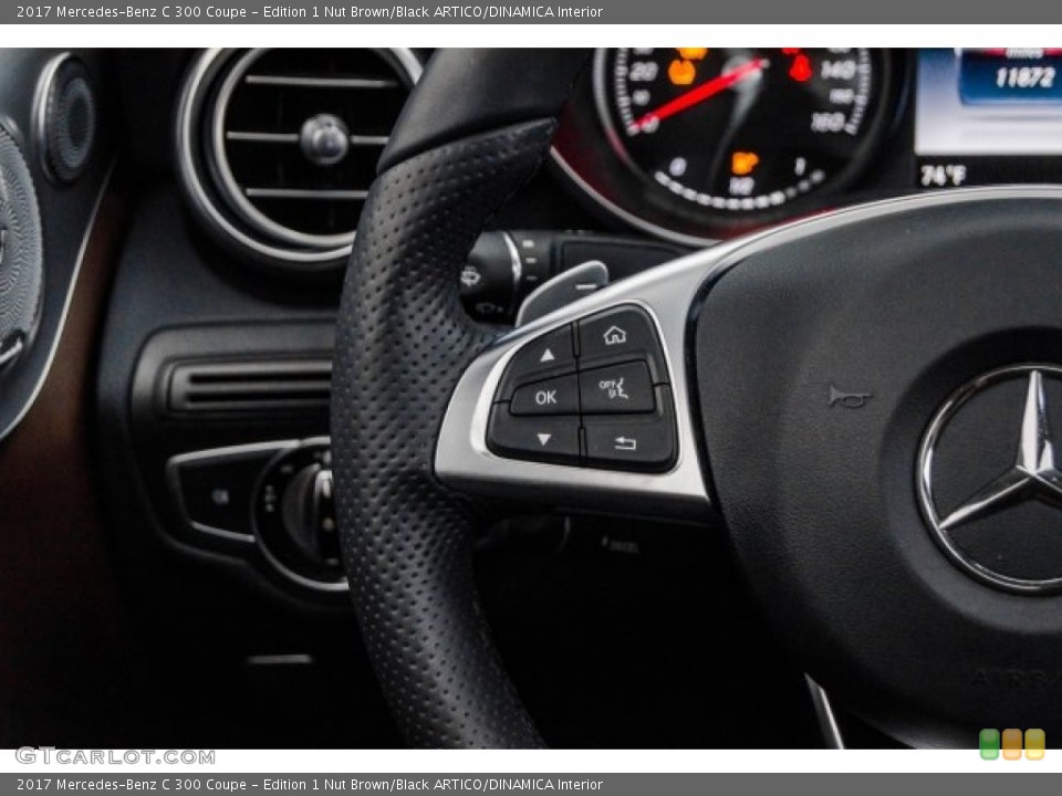 Edition 1 Nut Brown/Black ARTICO/DINAMICA Interior Controls for the 2017 Mercedes-Benz C 300 Coupe #123183872