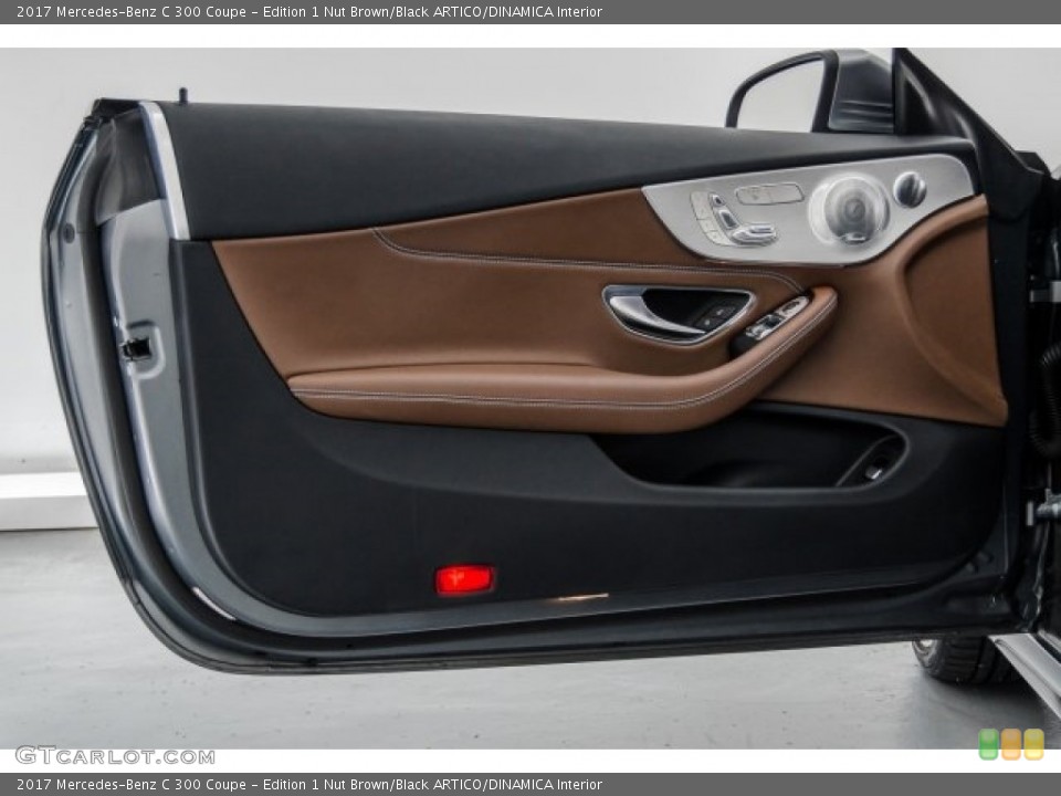 Edition 1 Nut Brown/Black ARTICO/DINAMICA Interior Door Panel for the 2017 Mercedes-Benz C 300 Coupe #123183962